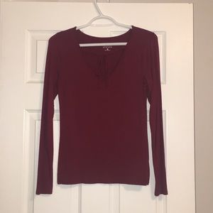 Hollister Burgundy Shirt